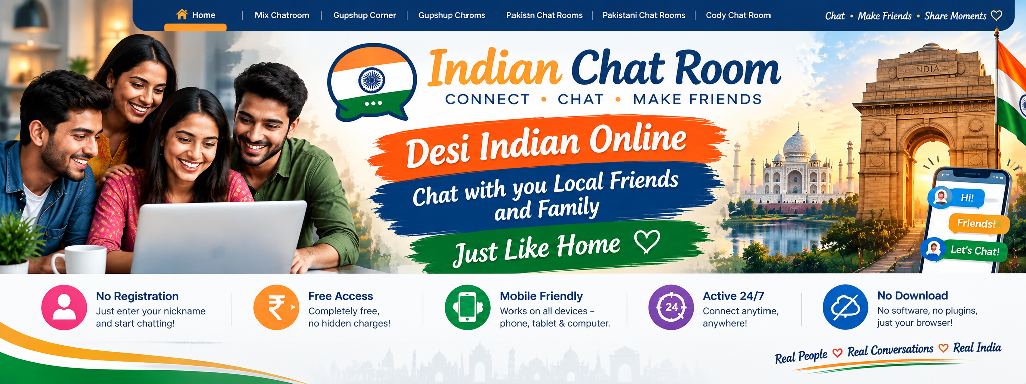 Indian Chat Room — Desi Indian Online